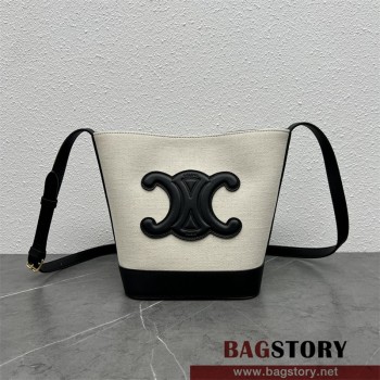 셀린느 트리오페 송아지가죽 버킷백 198243