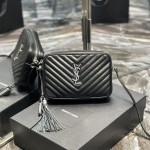입생로랑 YSL 520534 마틀라세 레더 루 카메라백 