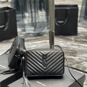 입생로랑 YSL 520534 마틀라세 레더 루 카메라백 