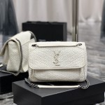 입생로랑 YSL 633158 28CM 니키 크링클 레더 미디움 숄더백