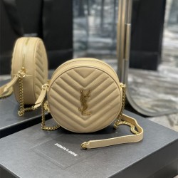 입생로랑 YSL 610436 여성 라운드 카메라 크로스백 