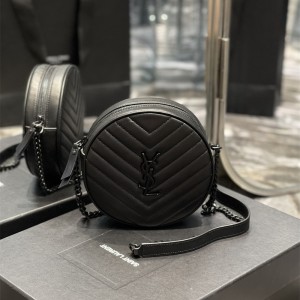 입생로랑 YSL 610436 여성 라운드 카메라 크로스백 