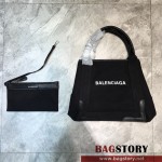 발렌시아가 BALENCIAGA 네이비 카바스 토트백 미디움