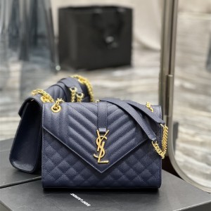 입생로랑 YSL 487206 24CM 마틀라세 엔벨로프 백 미듐 600185