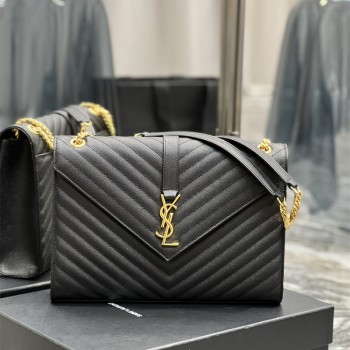 입생로랑 YSL 487198 31CM 마틀라세 엔벨로프 백 라지 숄더백 