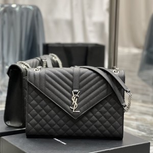 입생로랑 YSL 487198 31CM 마틀라세 엔벨로프 백 라지 숄더백 