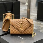 입생로랑 YSL 526286 21CM 마틀라세 엔벨로프 백 스몰 