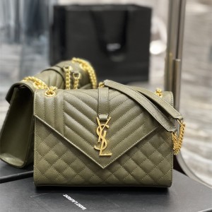 입생로랑 YSL 487206 24CM 마틀라세 엔벨로프 백 미듐 600185