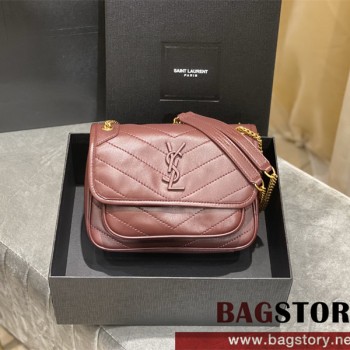 입생로랑 YSL 533037  22CM 니키 베이비 램스킨 숄더백 니키가방