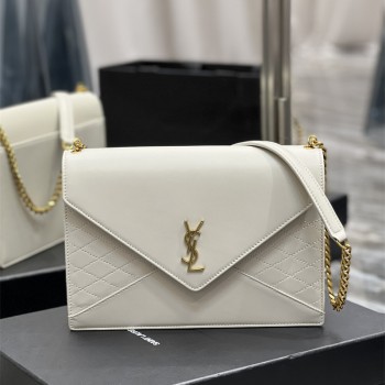 입생로랑 YSL 668864 26.5CM 가비 퀼트 레더 숄더백 사첼백