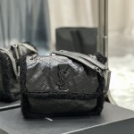 입생로랑 YSL 633151 22CM 생로랑 니키 베이비 크로커다일 엠보스 여성 숄더백