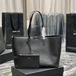 입생로랑 YSL 394195 서플 레더 쇼핑백 토트백 마블 세인트로랑 토트백
