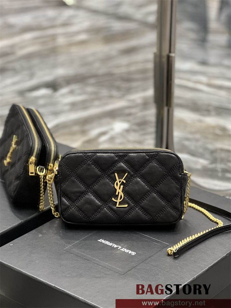 입생로랑 YSL 608941 여성 BECKY  베키 모노그램 금장로고 체인 크로스백 카메라백 