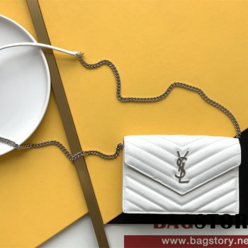 입생로랑 YSL 393953 모노그램 엔벨로프 체인 마틀라세 숄더백