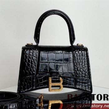 발렌시아가 BALENCIAGA 아워글레스 탑핸들백 스몰 19CM