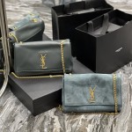 입생로랑 YSL 리버서블 스웨이드 케이트 체인 크로스백28.5CM