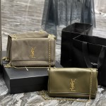 입생로랑 YSL 리버서블 스웨이드 케이트 체인 크로스백 553804 28.5CM