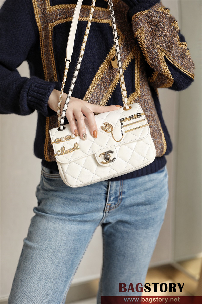샤넬 CHANEL 램스킨 클래식백 22cm