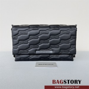 발렌시아가 BALENCIAGA 트림플랫 레더  숄더백 