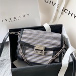 지방시 GIVENCHY 투톤 레더 숄더백