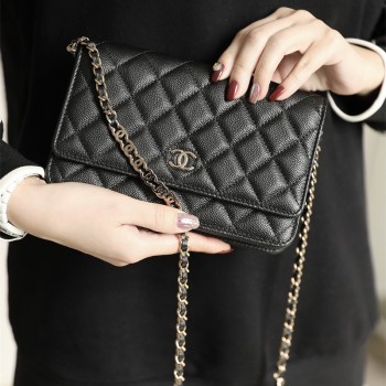 샤넬 CHANEL WOC 체인 크로스백 금장/은장