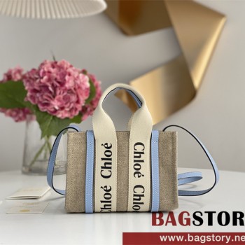 끌로에 Chloe 20cm 우디 스트랩 토트백 미니