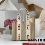 끌로에 Chloe 37cm 우디 토트백 미디움