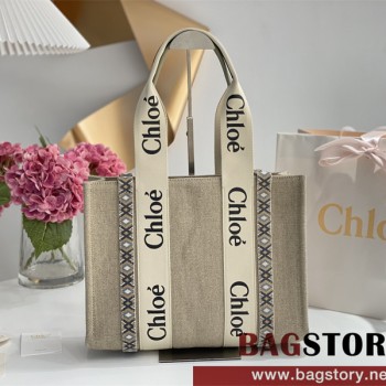 끌로에 Chloe 37cm 우디 토트백 미디움