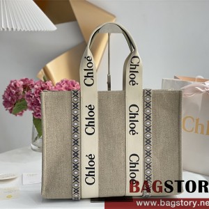 끌로에 Chloe 45cm 우디 토트백 라지
