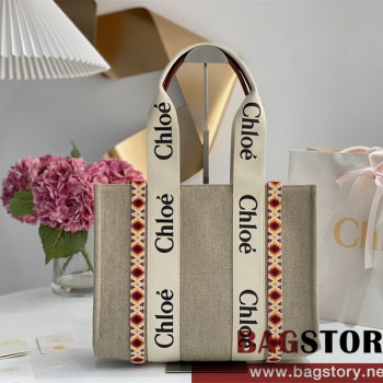 끌로에 Chloe 37cm 우디 토트백 미디움