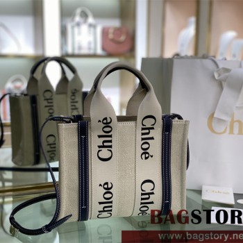 끌로에 Chloe 26cm 우디 스트랩 토트백 스몰