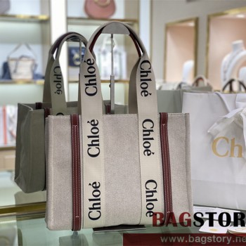 끌로에 Chloe 37cm 우디 토트백 미디움