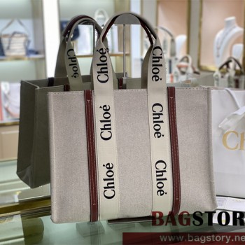 끌로에 Chloe 45cm 우디 토트백 라지