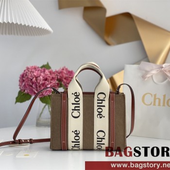 끌로에 Chloe 26cm 우디 스트랩 토트백 스몰