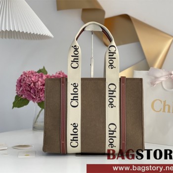끌로에 Chloe 37cm 우디 토트백 미디움
