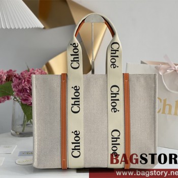 끌로에 Chloe 45cm 우디 토트백 라지