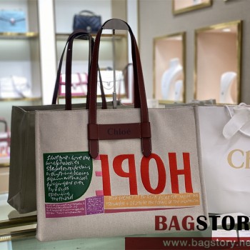 끌로에 Chloe 45cm 우디 토트백 라지