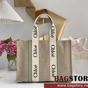 끌로에 Chloe 45cm 우디 토트백 라지