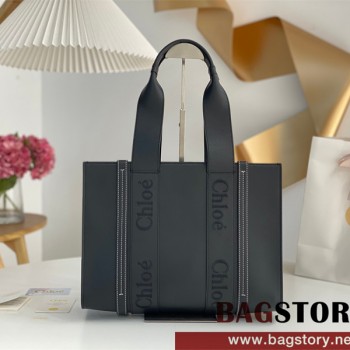 끌로에 Chloe 37cm 우디 토트백 미디움