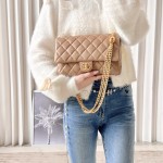샤넬 CHANEL 램스킨 클래식 플랩백 미디움  25CM