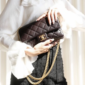 샤넬 CHANEL 램스킨 클래식 플랩백 스몰 22CM