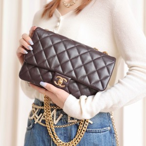샤넬 CHANEL 램스킨 클래식 플랩백 미디움 25CM