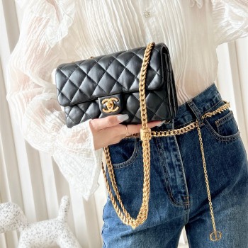 샤넬 CHANEL 램스킨 클래식 플랩백 스몰 22CM