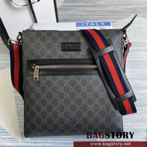 구찌 GUCCI  GG 블랙 메신저백  474137