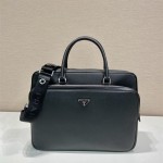  프라다 PRADA  브리프케이스 사피아노 가죽 2VE021