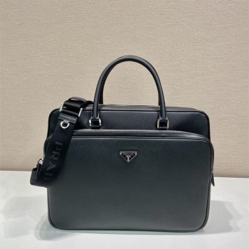  프라다 PRADA  브리프케이스 사피아노 가죽 2VE021