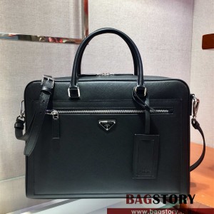 프라다 PRADA 사피아노 레더 브리프 케이스  2VE368