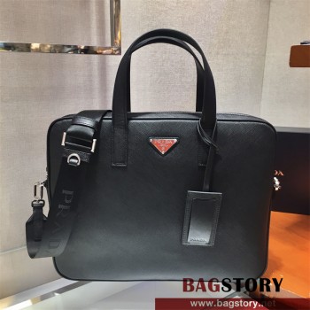 프라다 PRADA 사피아노 레더 브리프 케이스  2VE368