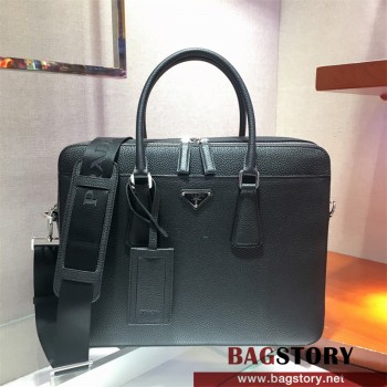 프라다 PRADA 사피아노 레더 브리프 케이스 0366
