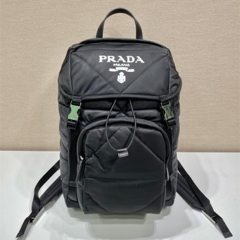 프라다 PRADA 리나일론 및 사피아노 가죽 백팩  2VZ135